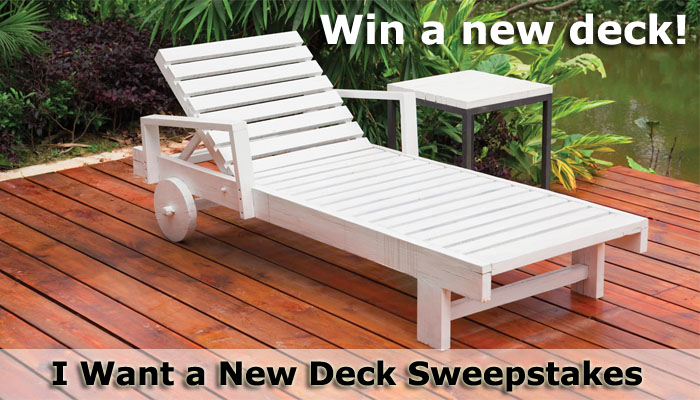 I Want a New Deck Sweepstakes