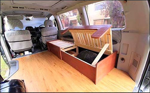 DIY sofabed for a van