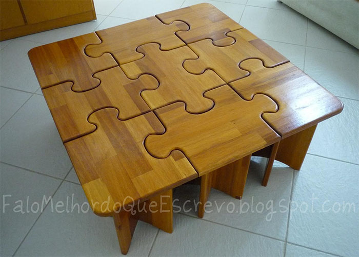 DIY - puzzle coffee table