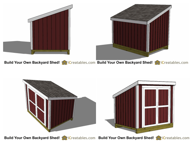 6×8 Lean To Shed Door On High Side Parr Lumber 1754