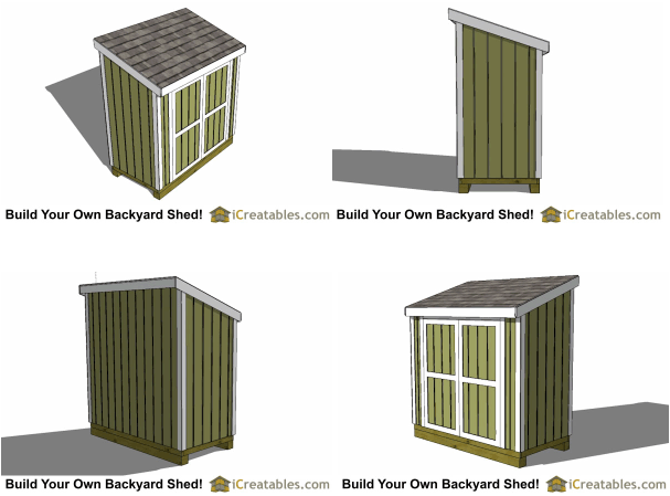 4×8 Lean To Shed Door On Short Side Parr Lumber 3846