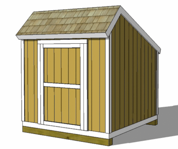 8x8 Salt Box Shed - Parr Lumber