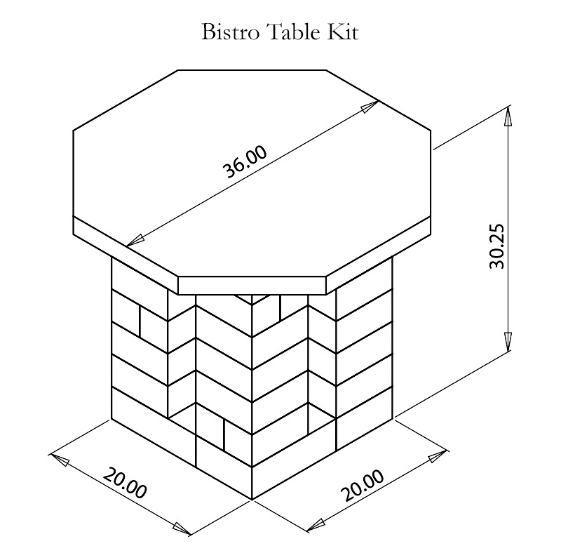 Bistro Table Kit - Parr Lumber